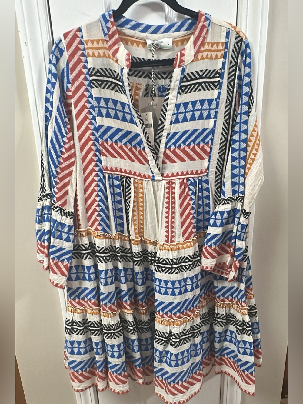 Anthropologie devotion NWT ELLA Multi Pattern Boho Midi. (Mix31) - Picture 4 of 6